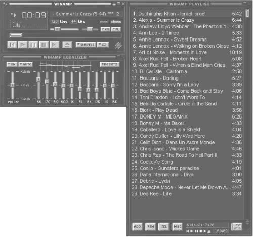 Как закрепить окно winamp