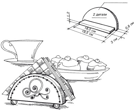 Салфетница из дерева своими руками чертежи