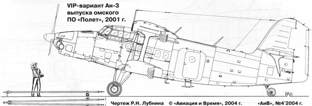 Ан 2 чертеж с размерами