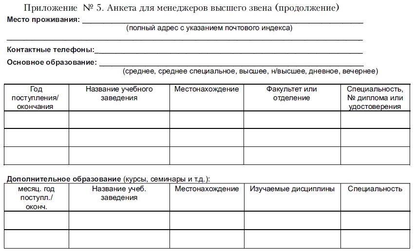 Образцы тестов при приеме на работу