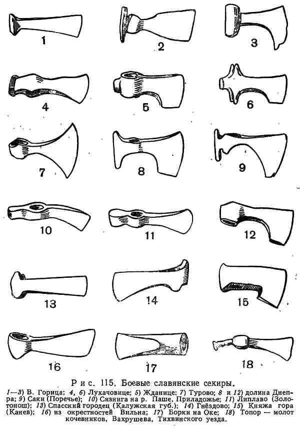 Боевой топор славян чертежи