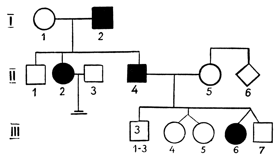 Родословные схемы по генетике примеры