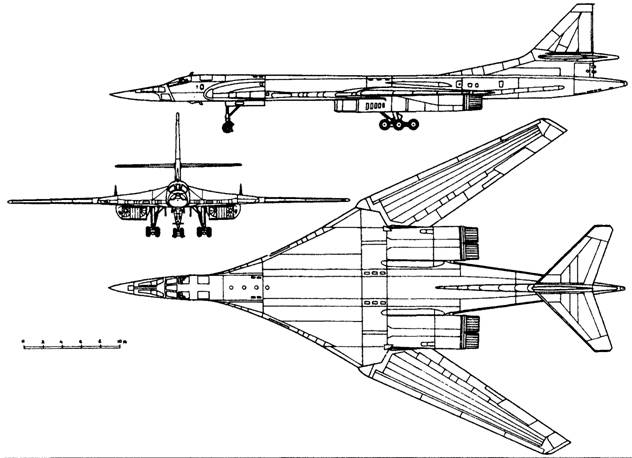 Ту 160 чертеж