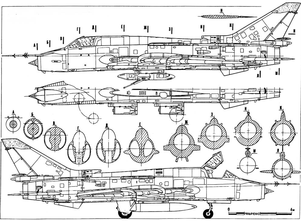 Су 17 схема вооружения