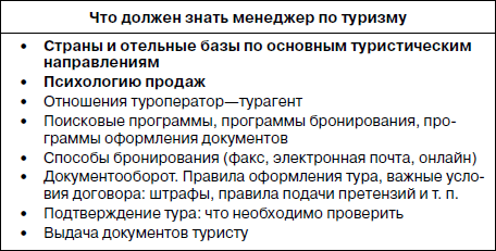 МЕНЕДЖЕР ПО ТУРИЗМУ