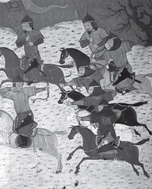 Хотя первый рейд монголов был направлен. Монгольский лучник. Монгольская лошадь хана Батыя.