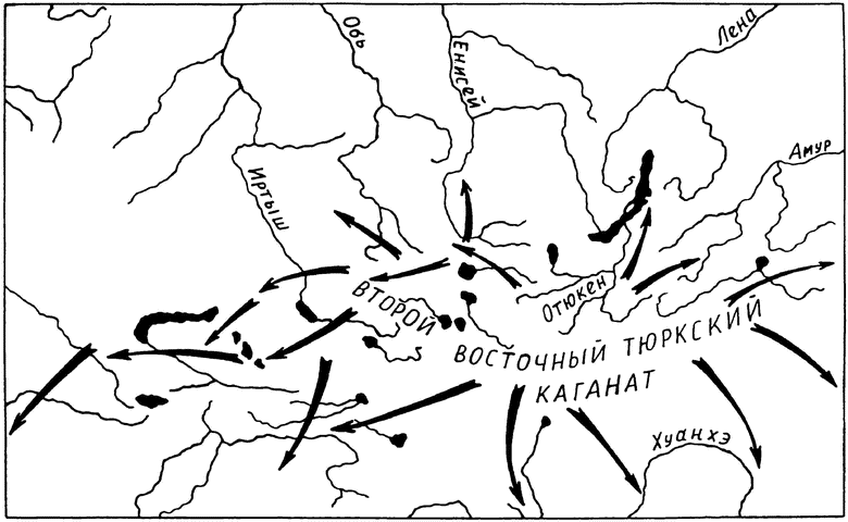 Кыргызский каганат карта мира