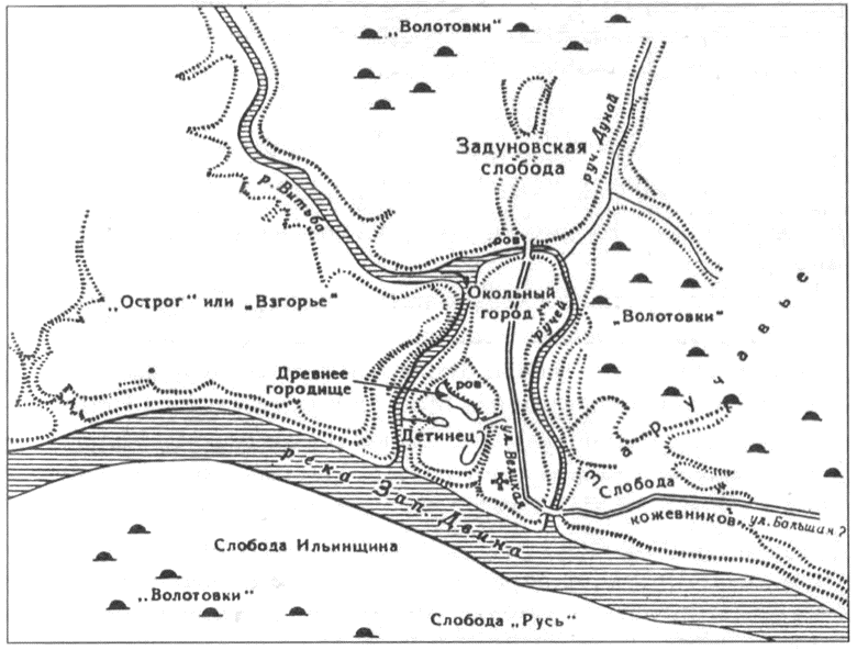 Старая карта полоцка