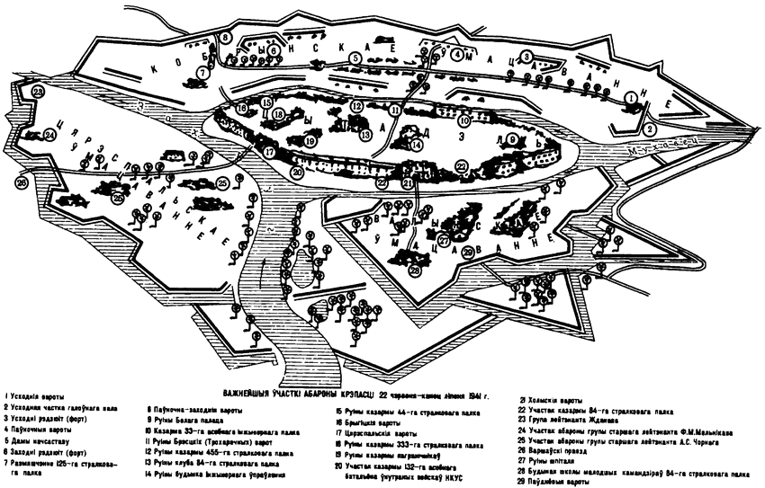 Бретская крепость карта