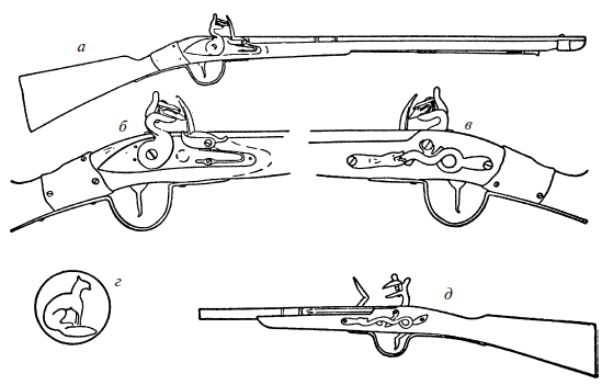 Чертеж кремневого ружья