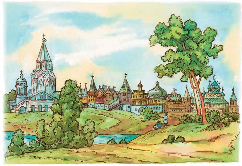 Город в прошлом рисунок