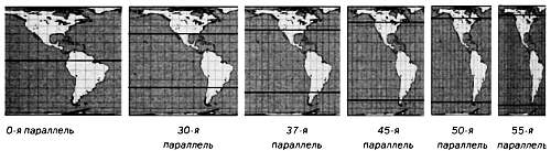 Карта мира без искажения меркатора