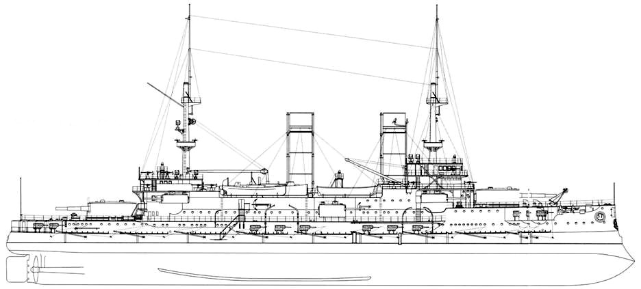Броненосец цесаревич чертежи