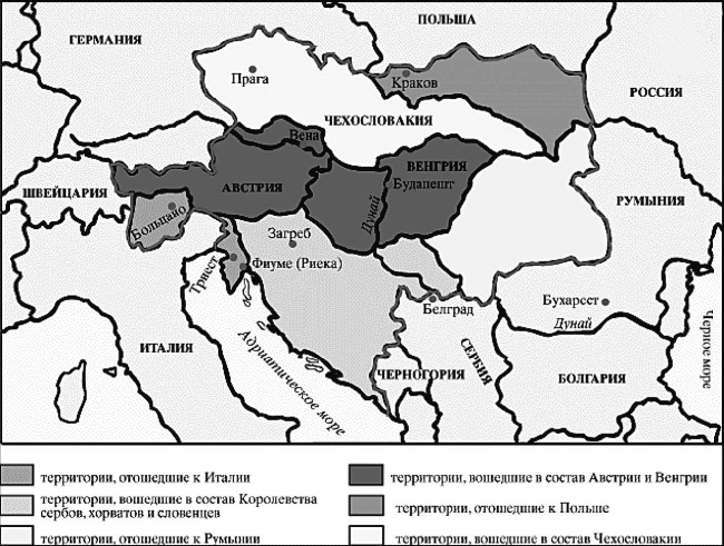 Карта австро венгрии до 1914