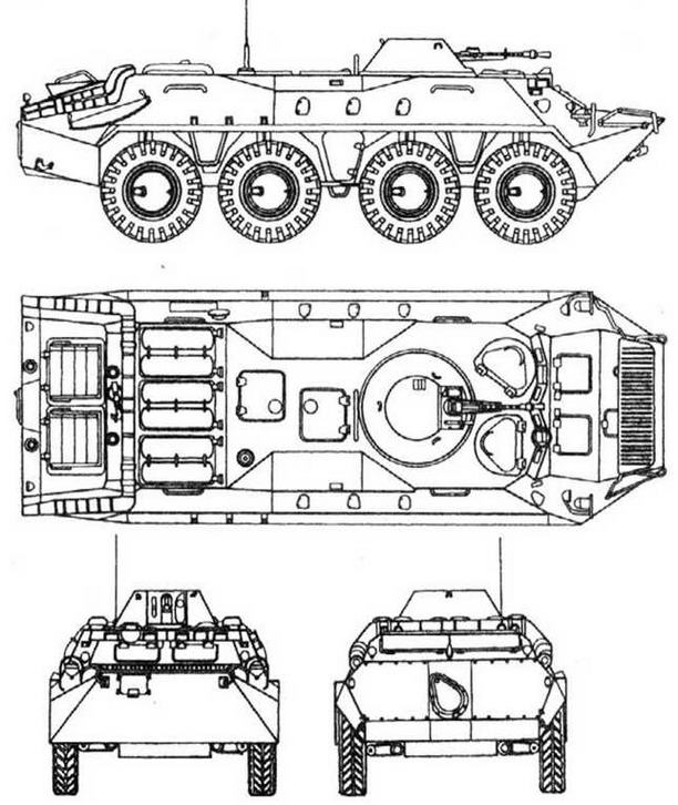 Чертеж бтр 70