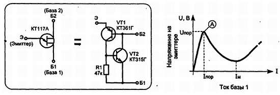 Регулятор напряжения на кт117 схема