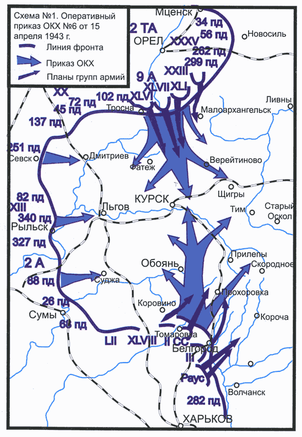 Курская битва 5 июля 23 августа 1943 карта