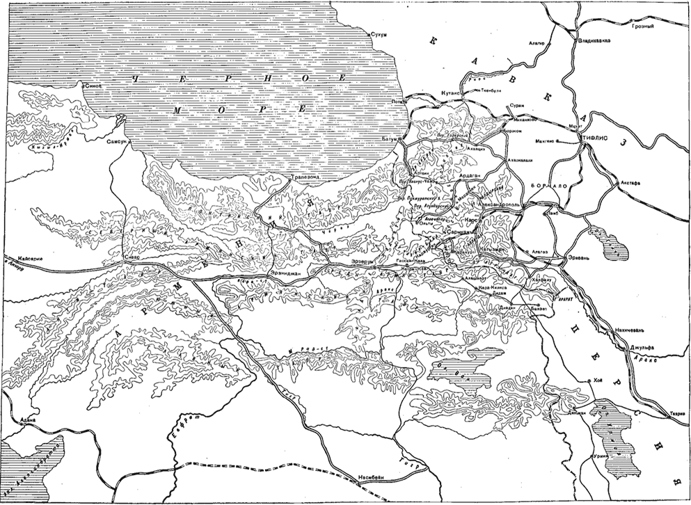 Сарыкамыш 1914 карта