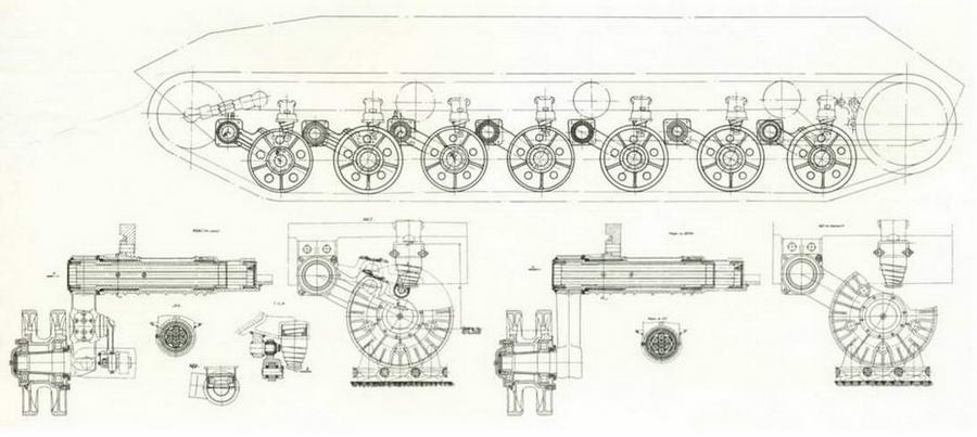 Чертеж катка т 34