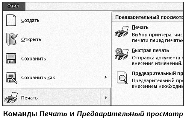 Команда печати документа. Самоучитель работы на компьютере. Предварительный просмотр перед печатью. Кнопка предварительный просмотр. Предварительный просмотр и печать документов конспект.