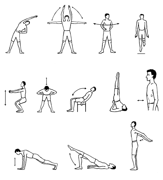 Гимнастика амосова 10 упражнений картинки