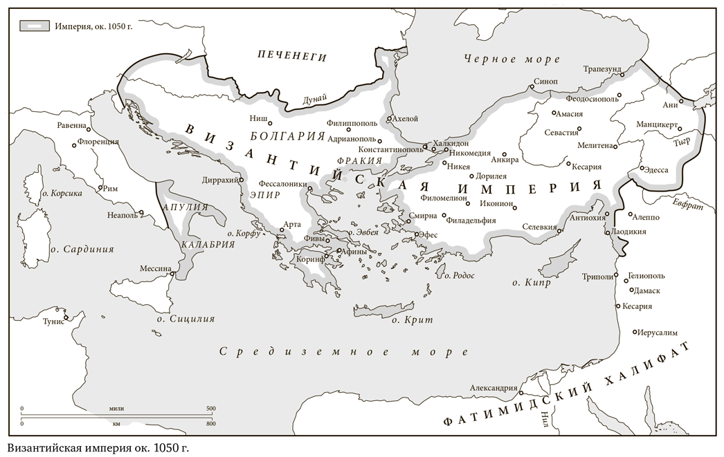 Карта византийской империи в период расцвета