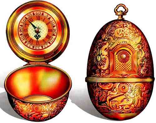 Часы в форме яйца кулибина