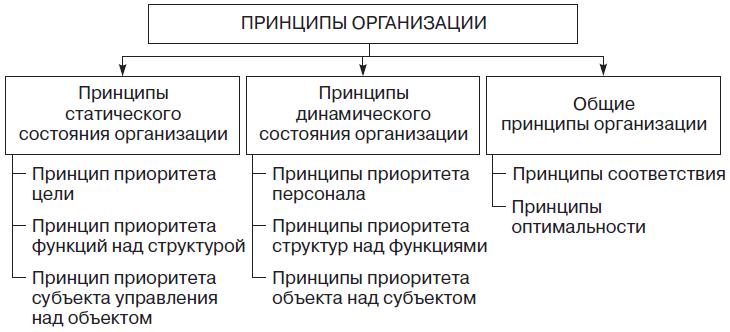 Виды принципов организации. Принципы статического состояния организации. Классификация принципов организации. Принципы динамической организации. Принципы статической и динамической организации.