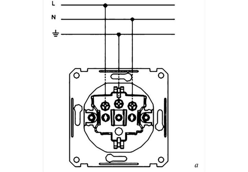 Фаза и ноль на выключателе схема - 84 фото
