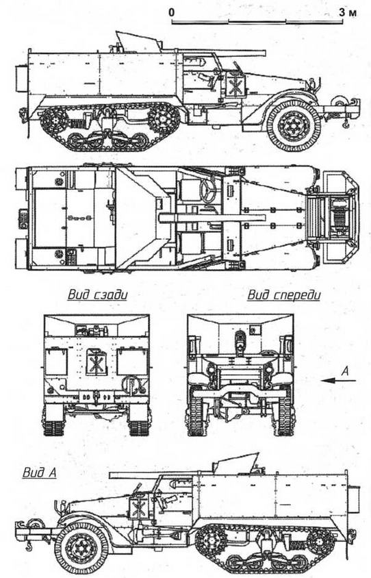 Т 48. САУ Т-48. Чертежи бронетехники ленд Лиза. Американская САУ т48. 57-Mm Gun Motor Carriage t48.