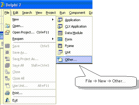 Application delphi. Delphi application. names for project.