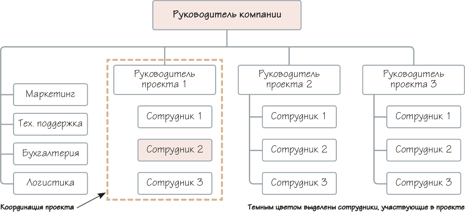 Организационная структура проекта по разработке по