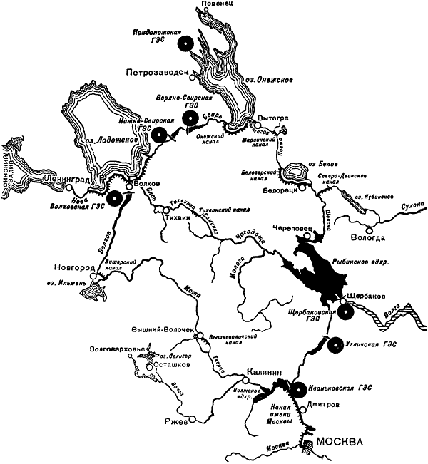 Мариинская водная система карта