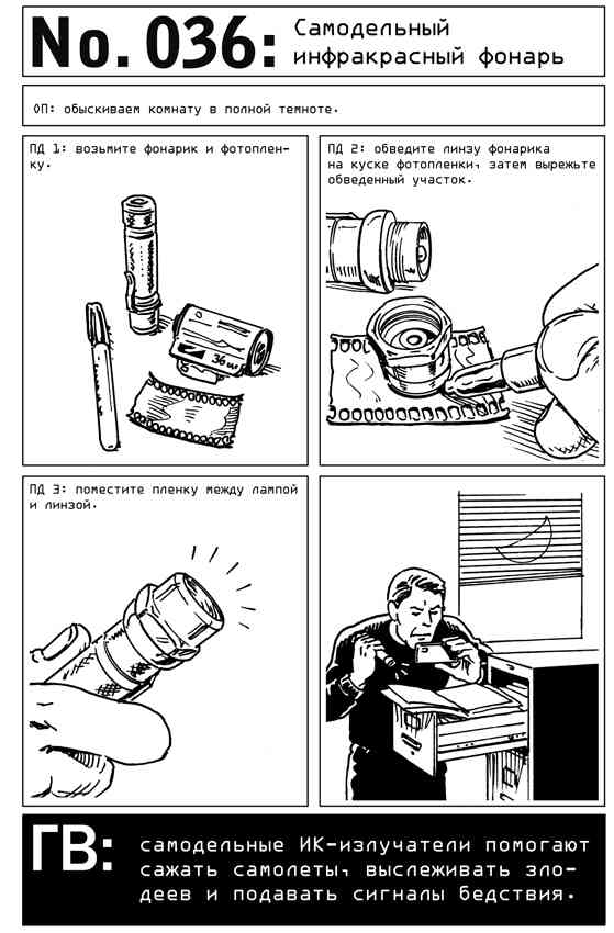 036. Самодельный инфракрасный фонарь