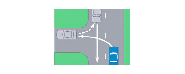 Разворот с прилегающей территории на экзамене