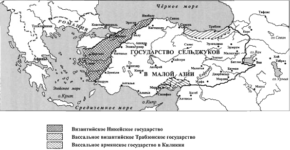 Карта сельджукского государства