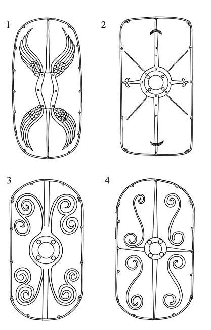 Римский щит рисунок