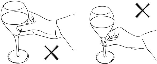 Как правильно держать бокал с вином женщине этикет фото