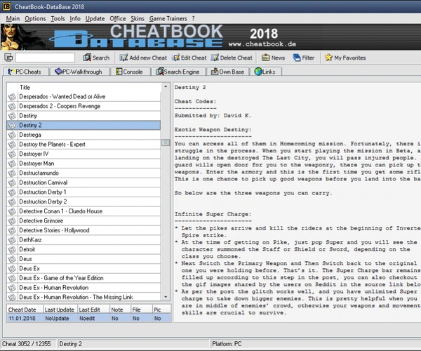 Программа CheatBook Issue
