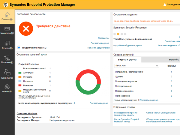 Скриншот интерфейса Norton Family parental control