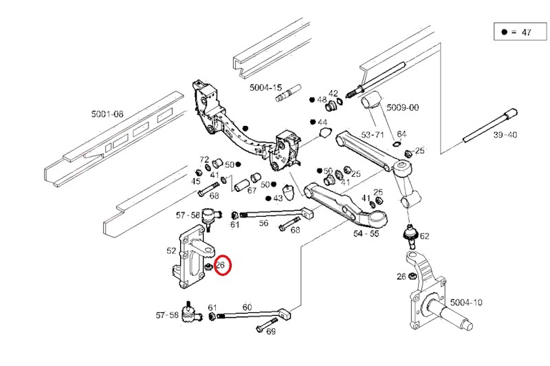 Гайка опоры шаровой IVECO Daily *original от IVECO, артикул — 17155931