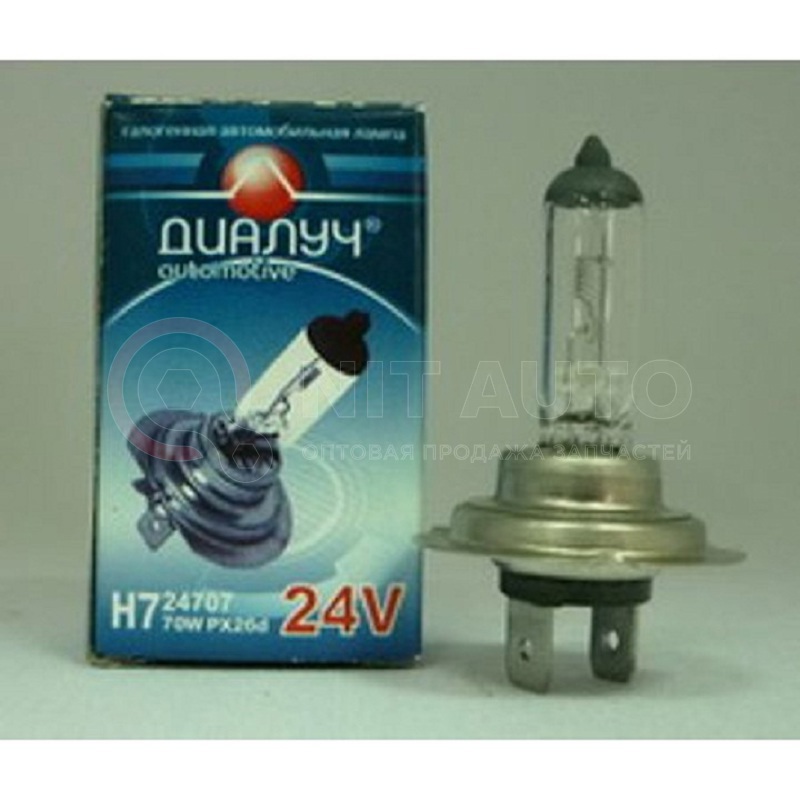 Лампа H7 24В, 70Вт от ДИАЛУЧ, артикул — 24707