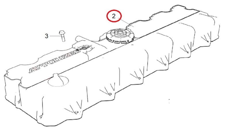 Крышка клапанная ЯМЗ-536 АВТОДИЗЕЛЬ от АВТОДИЗЕЛЬ ЯМЗ, артикул — 536.1003260