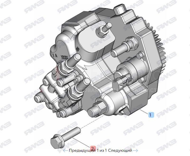 Болт М10-6gх40-8,8 крепления ТНВД от АВТОДИЗЕЛЬ ЯМЗ, артикул — 8.9244