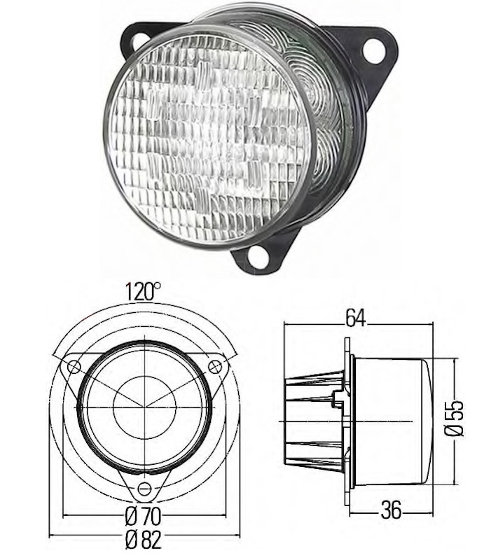 Указатель поворота задний LED 24V  ПАЗ Вектор Next от Hella, артикул — 2BA011172-437