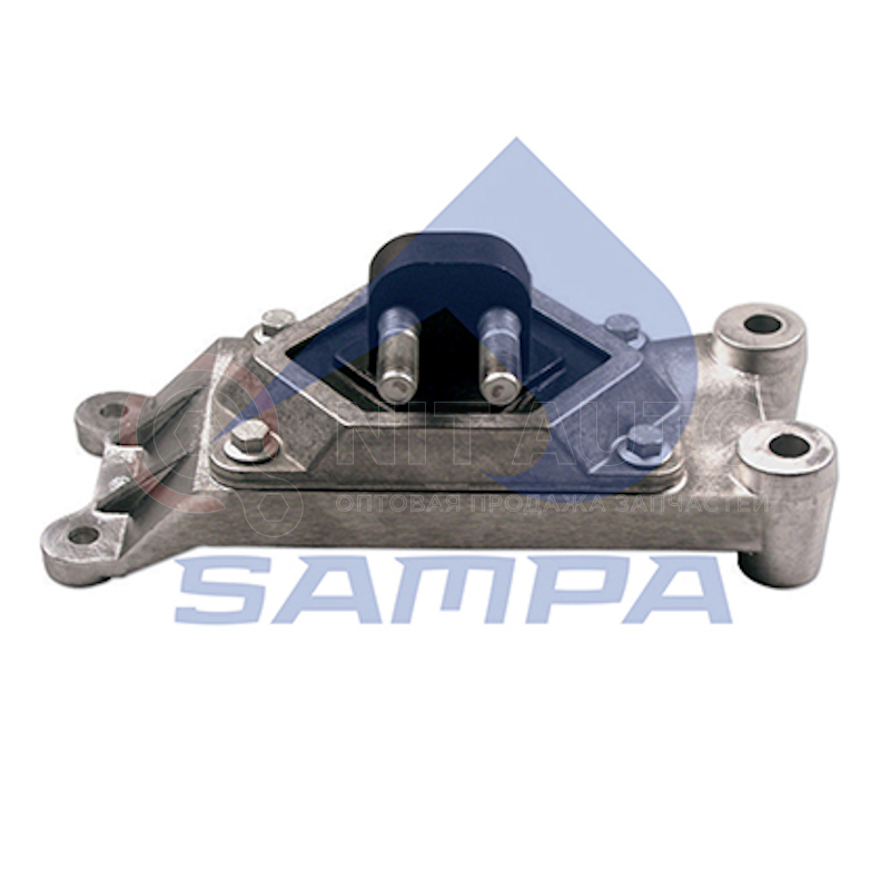 Подушка двигателя задняя правая 132x369x130 RVI Magnum от Sampa, артикул — 080.070