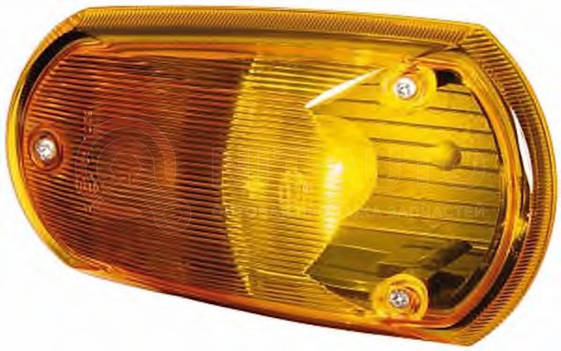 Фонарь указателя поворота 12/24V Без лампы цвет стекла фары желтый Тип ламп -P21W от Hella, артикул — 2BM008355-001
