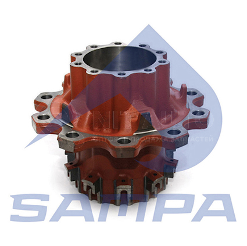 Ступица в сборе без подшипников DAF CF65/CF85/XF95/XF105 от Sampa, артикул — 051.166