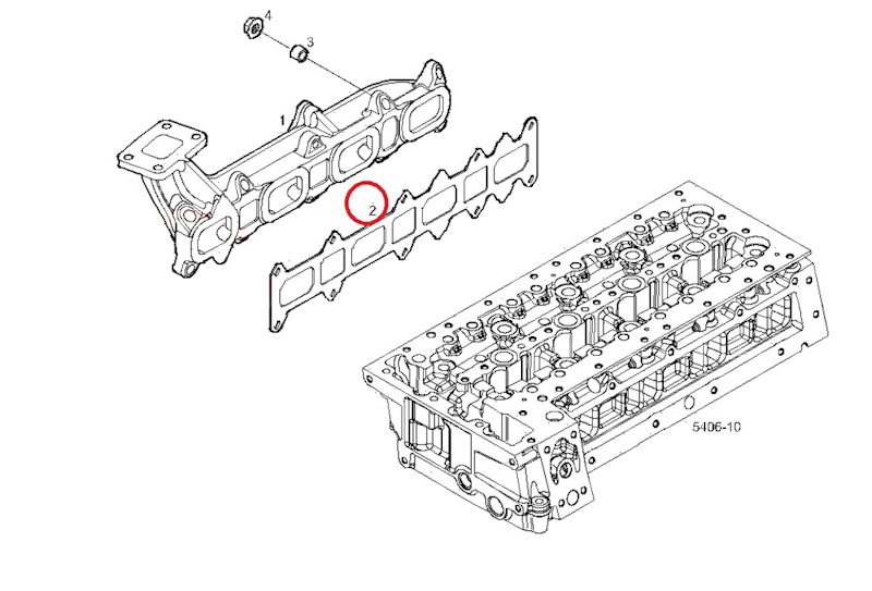 Прокладка коллектора выпускного Iveco Daily от IVECO, артикул — 504022754