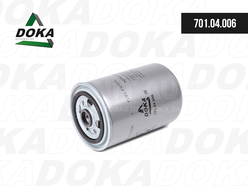 Фильтр топливный H150 Ø95mm M18x1.5-6H RVI Premium/Midlum/Kerax 05.00 от DOKA, артикул — 701.04.006